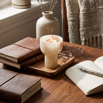 Elysian Onyx Goblet Votive