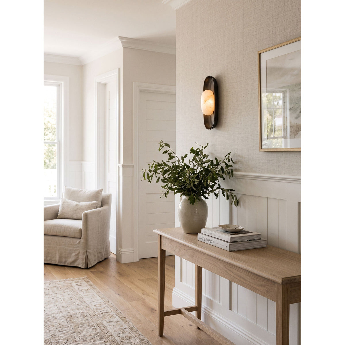 Esculpa Alabaster Wall Sconce