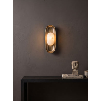 Esculpa Alabaster Wall Sconce