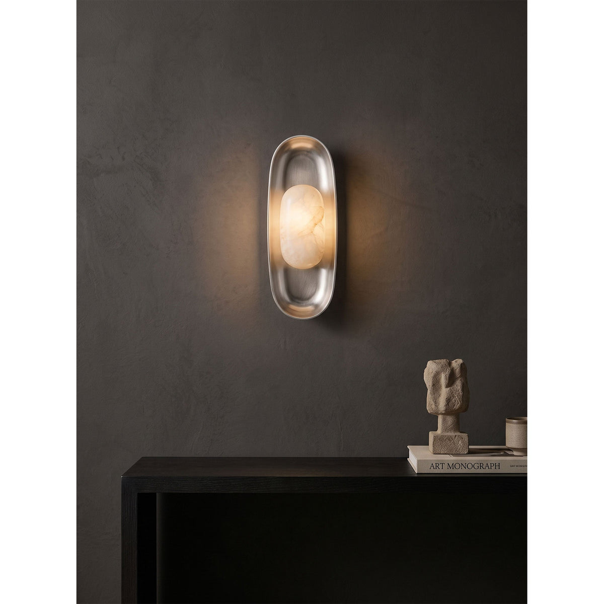 Esculpa Alabaster Wall Sconce