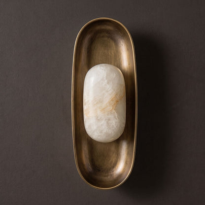 Esculpa Alabaster Wall Sconce