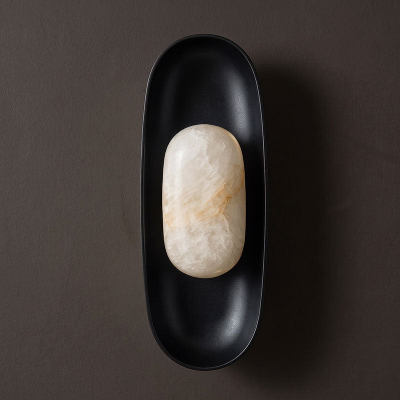 Esculpa Alabaster Wall Sconce