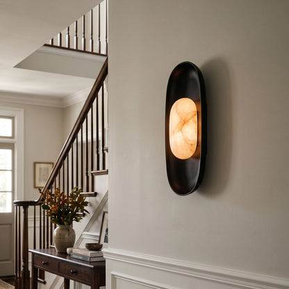 Esculpa Alabaster Wall Sconce