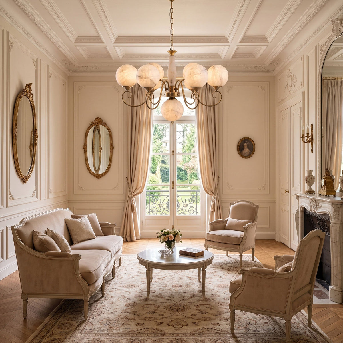Evelyn Alabaster Chandelier