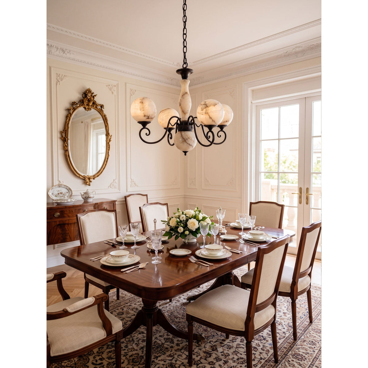 Evelyn Alabaster Chandelier