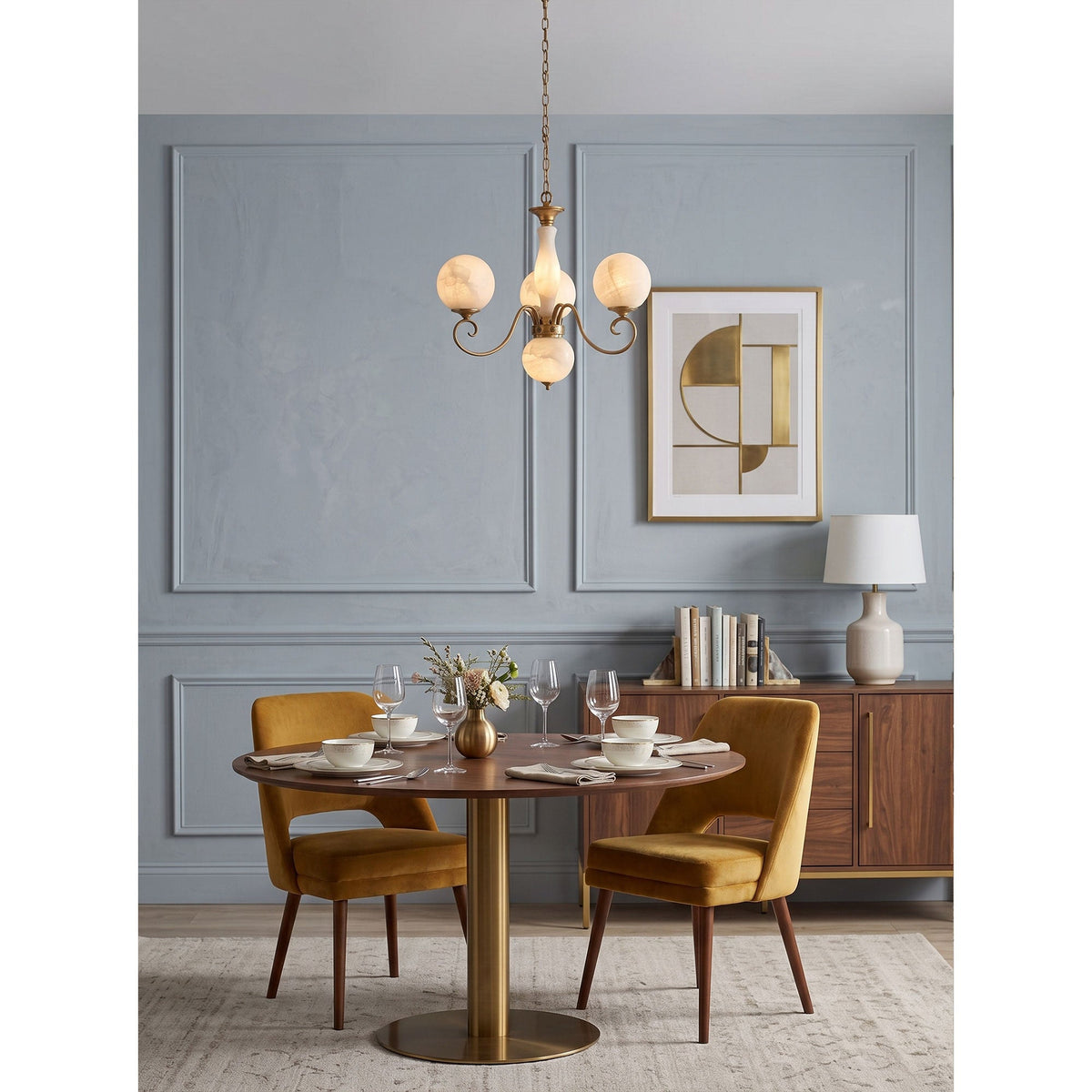 Evelyn Alabaster Chandelier