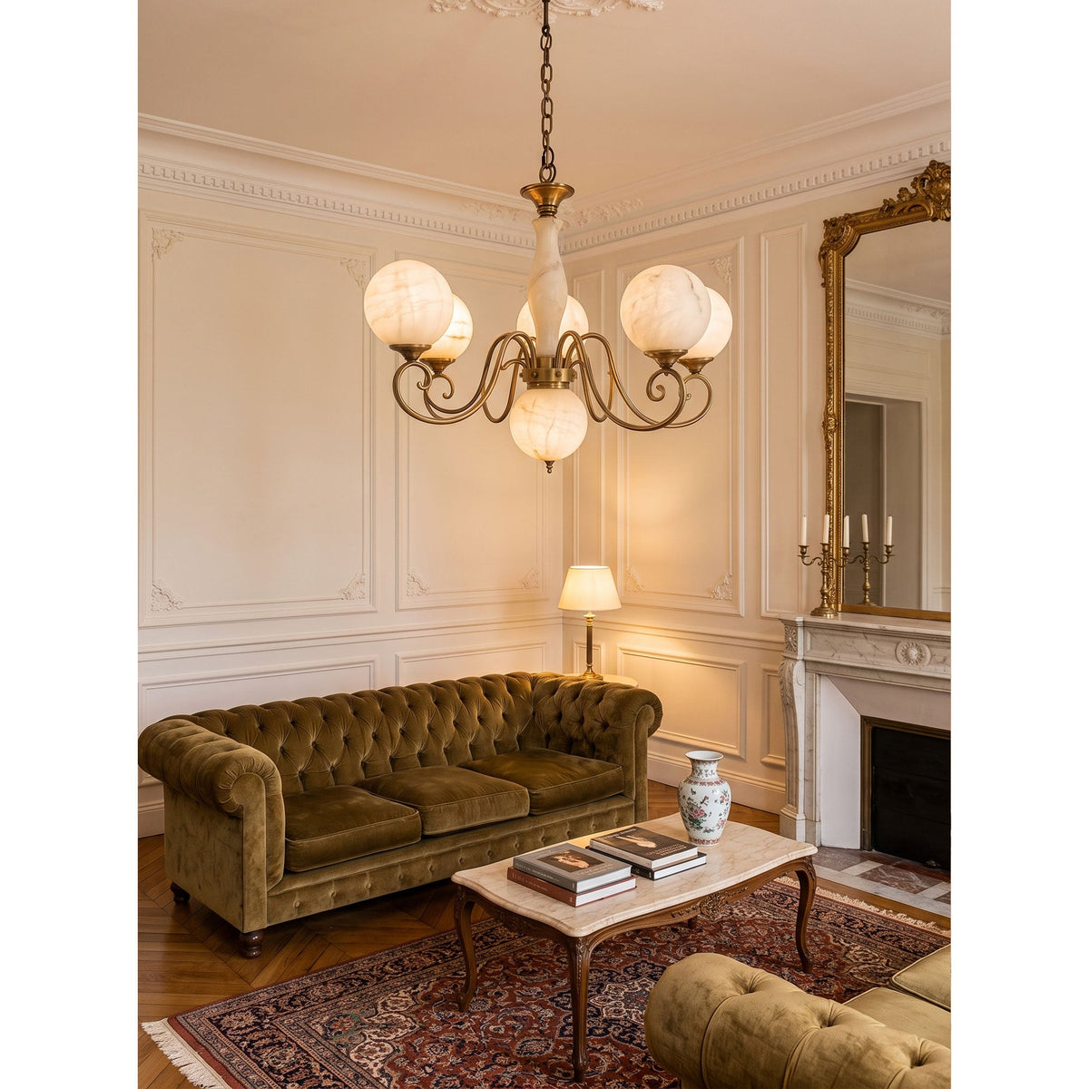 Evelyn Alabaster Chandelier