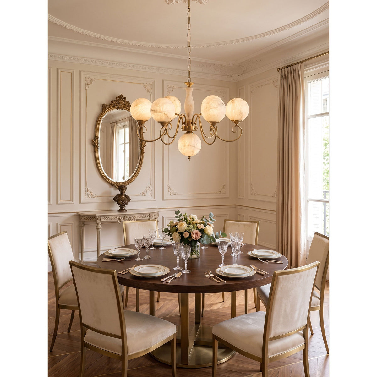 Evelyn Alabaster Chandelier