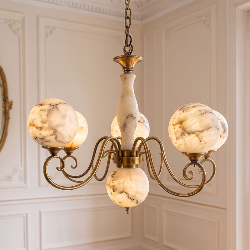 Evelyn Alabaster Chandelier