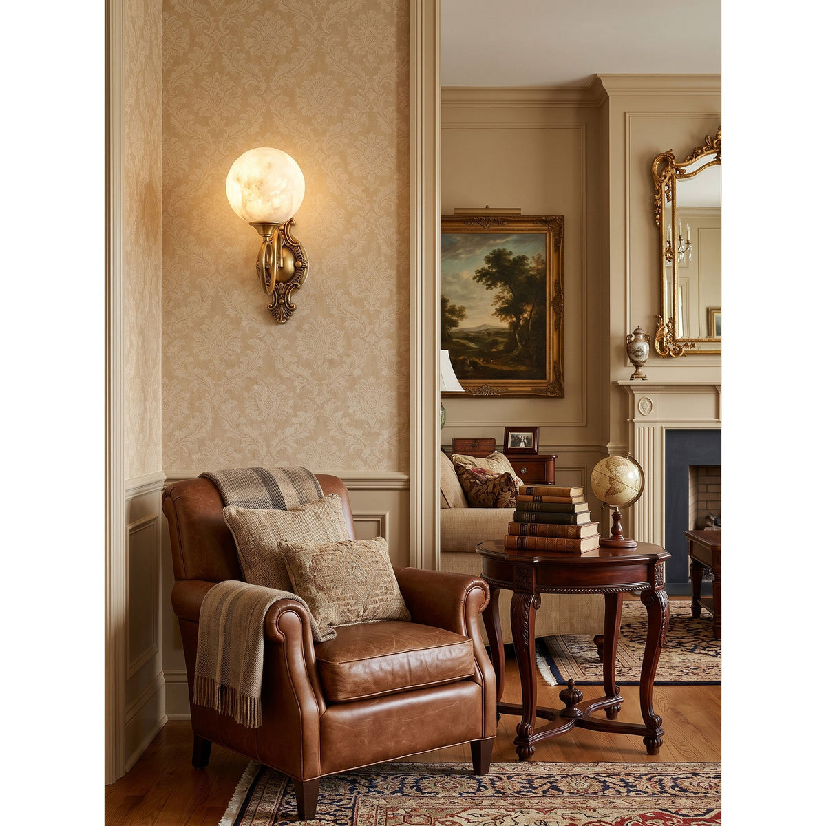 Evelyn Alabaster Wall Sconce