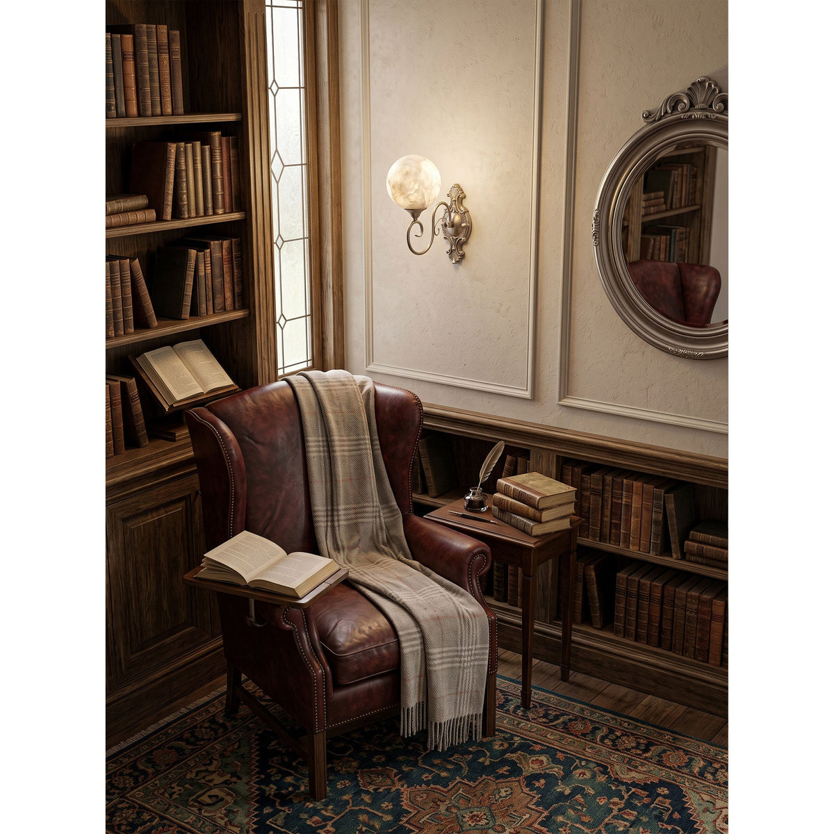 Evelyn Alabaster Wall Sconce