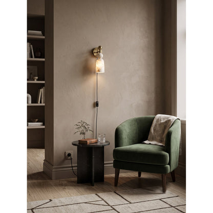 Flume Alabaster Plug-in Wall Sconce
