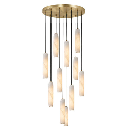 Flute Alabaster Chandelier