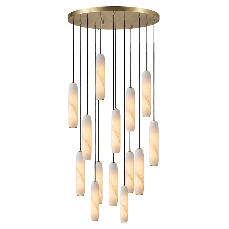 Flute Alabaster Chandelier