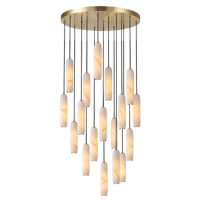Flute Alabaster Chandelier