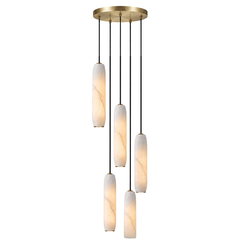 Flute Alabaster Chandelier