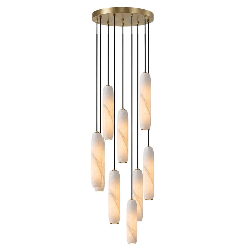 Flute Alabaster Chandelier