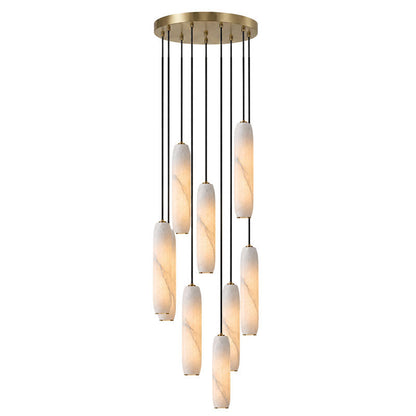 Flute Alabaster Chandelier