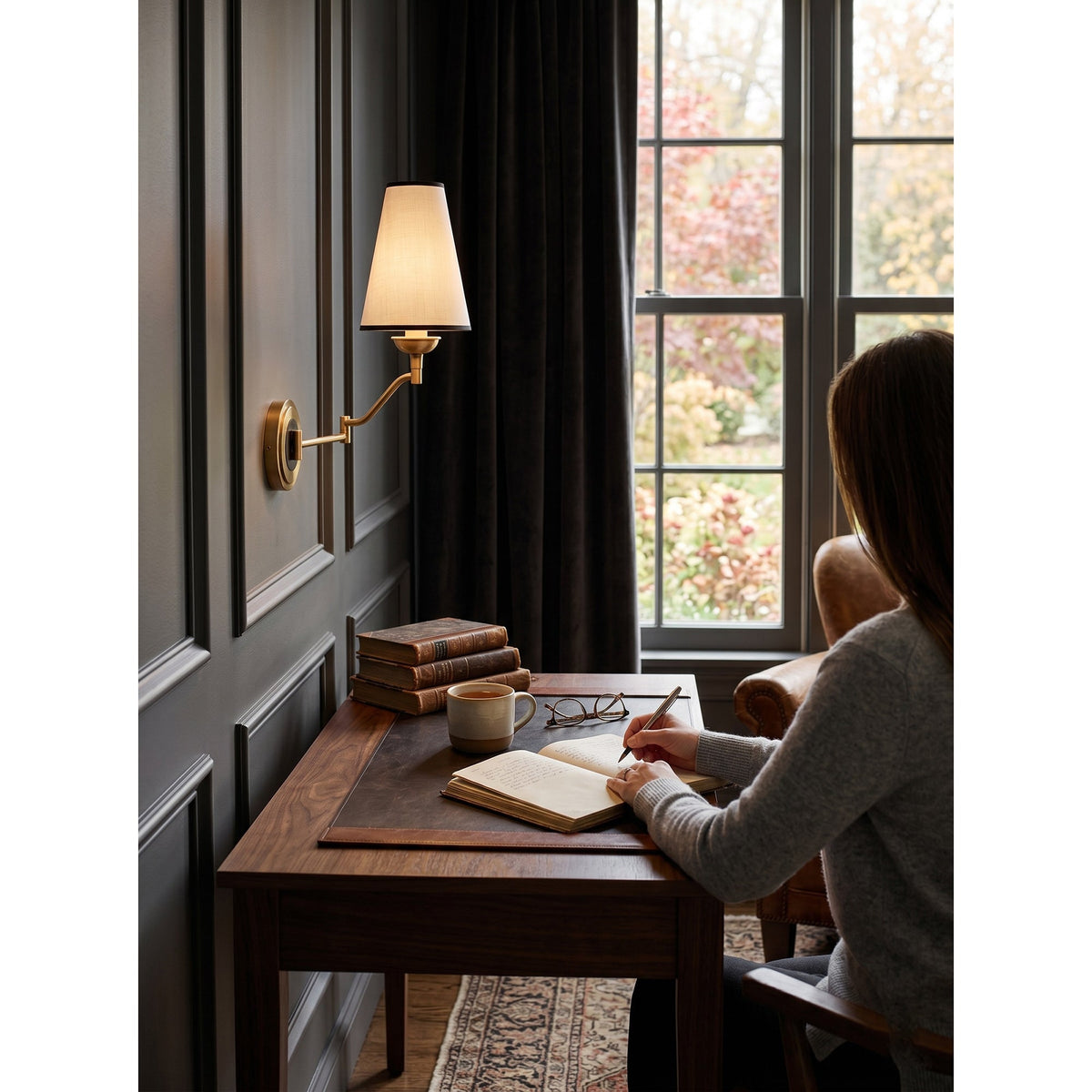 Fontaine Rocker Arm Wall Sconce