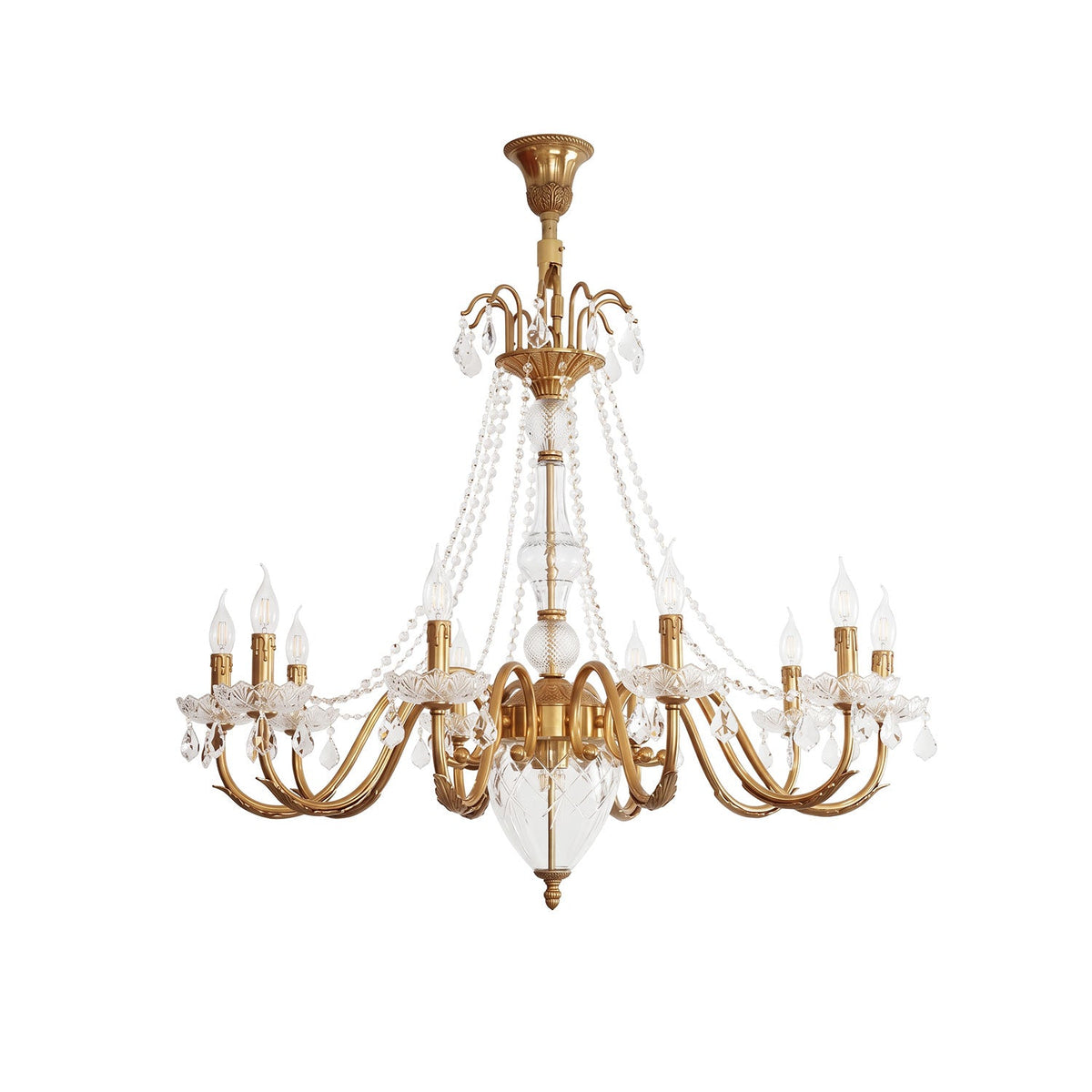 Fontainebleau Brass Chandelier