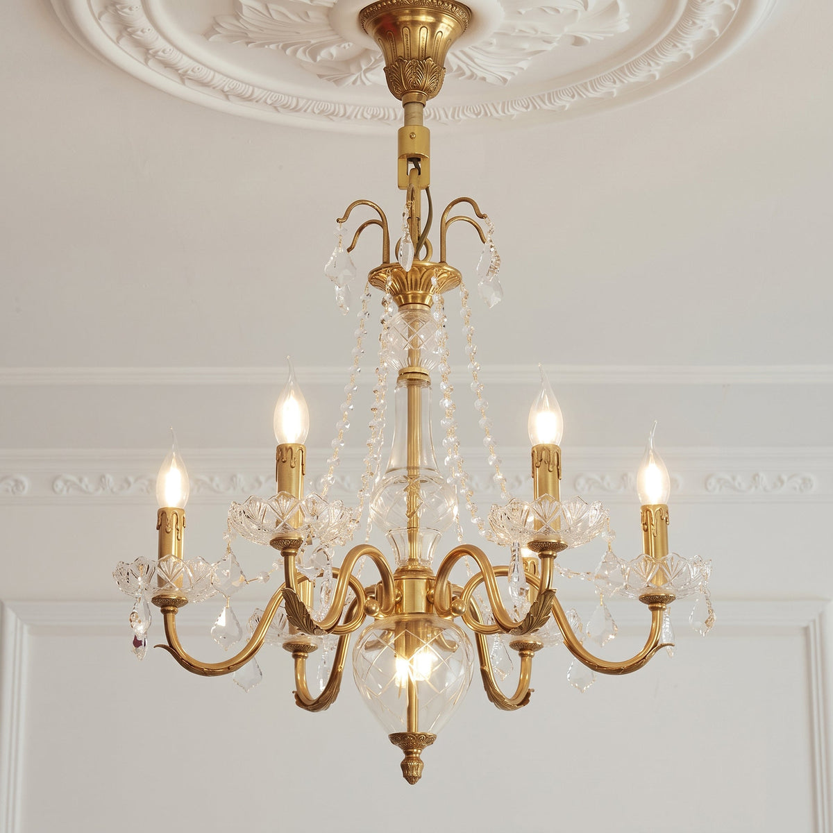 Fontainebleau Brass Chandelier