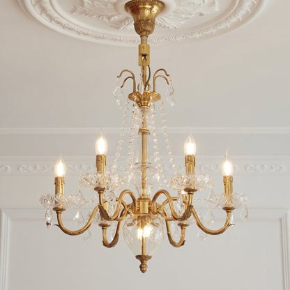 Fontainebleau Brass Chandelier