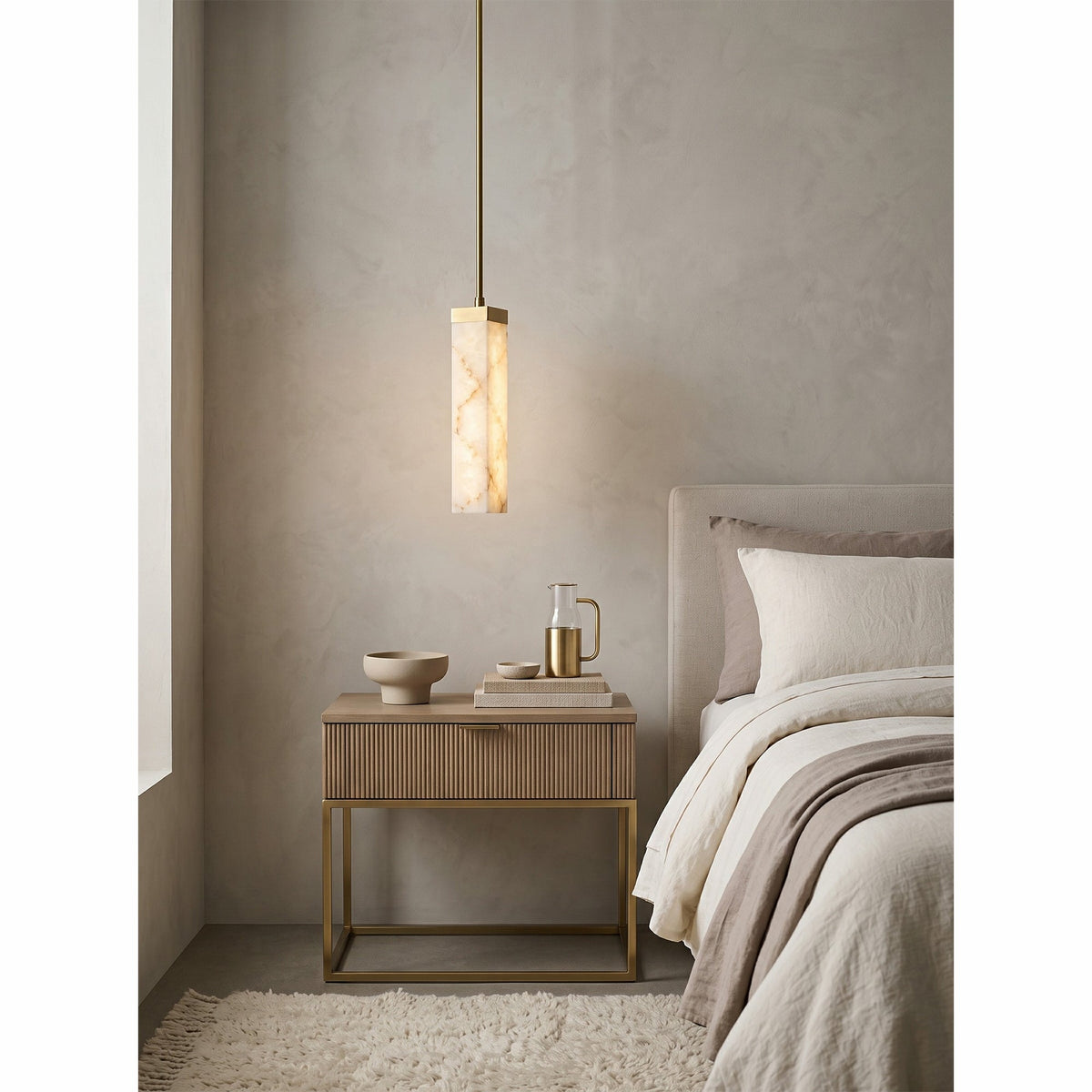 Frozen Alabaster Pendant Lamp