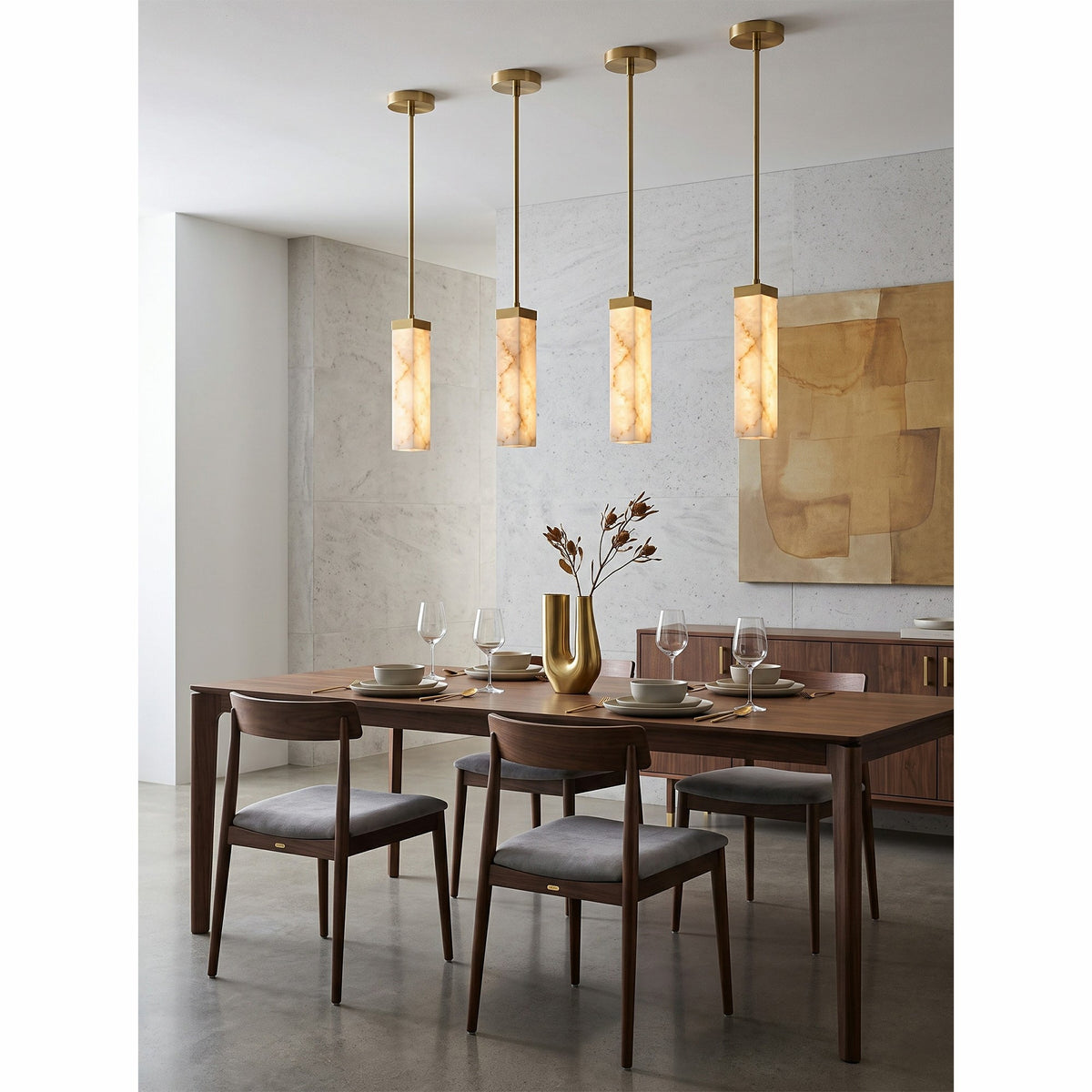 Frozen Alabaster Pendant Lamp