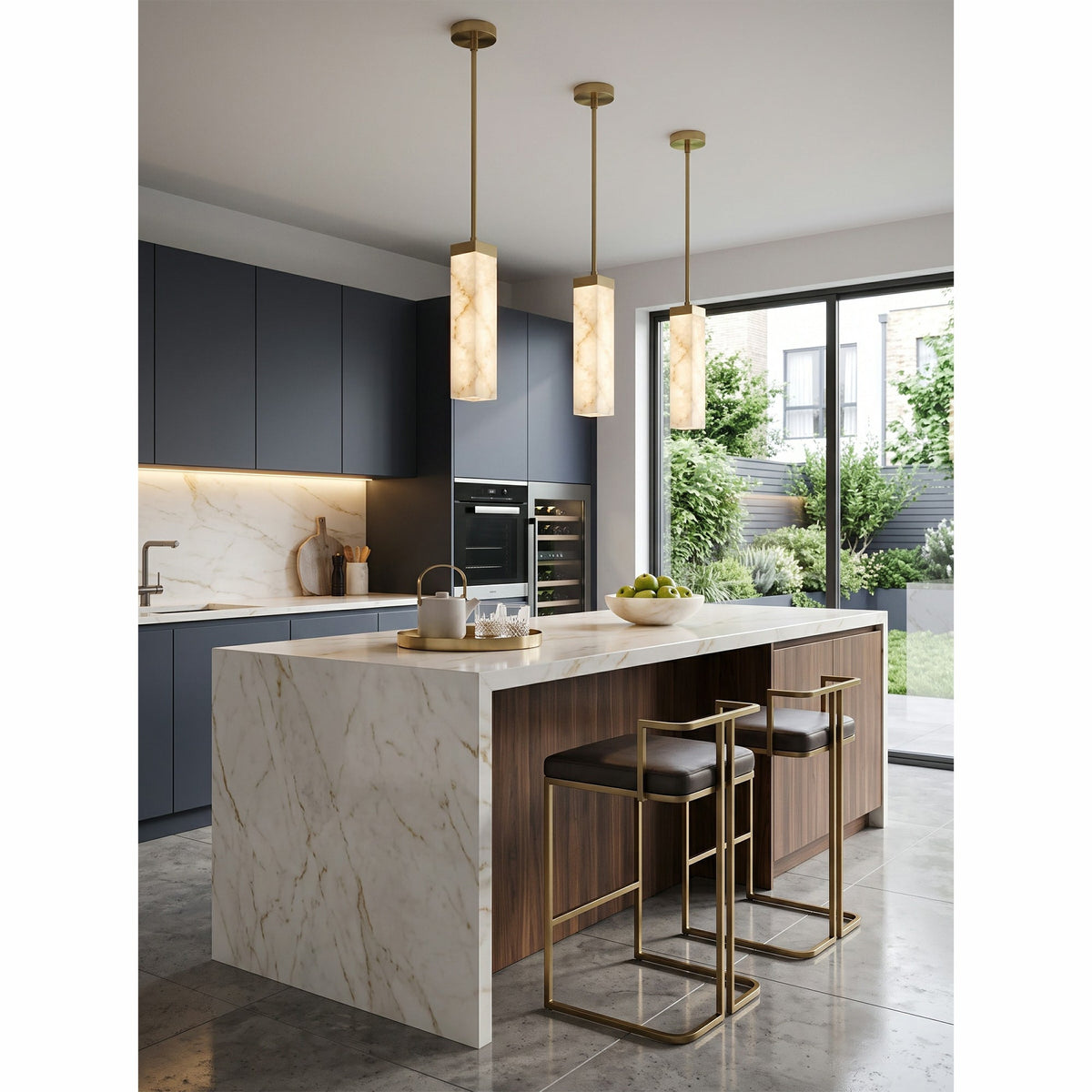 Frozen Alabaster Pendant Lamp