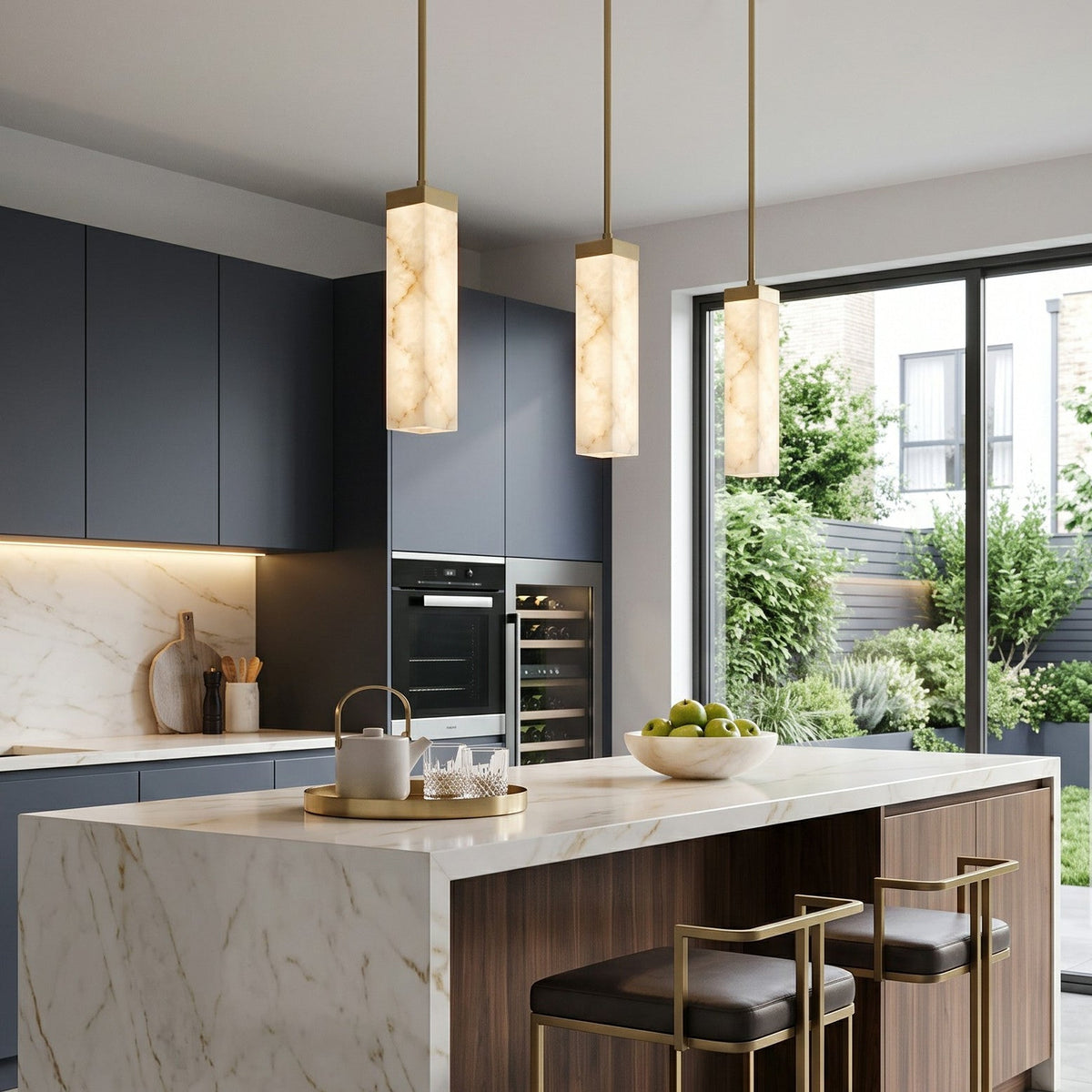 Frozen Alabaster Pendant Lamp