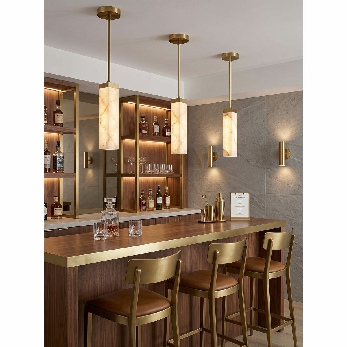 Frozen Alabaster Pendant Lamp