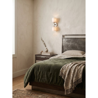 Garrison Alabaster Hammered Wall Sconce