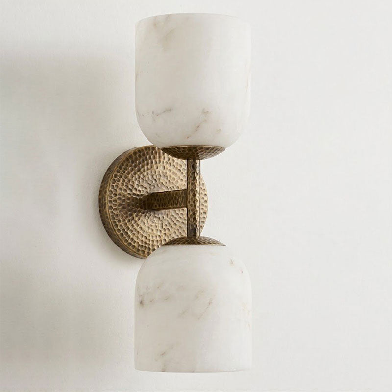 Garrison Alabaster Hammered Wall Sconce