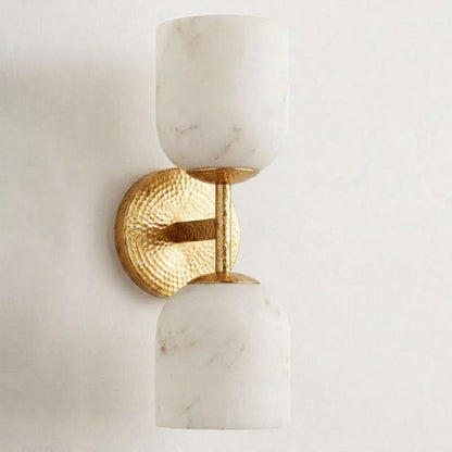 Garrison Alabaster Hammered Wall Sconce