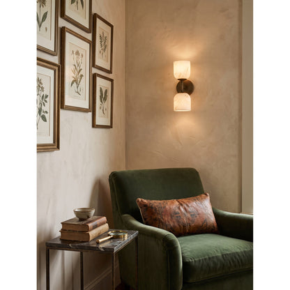 Garrison Alabaster Hammered Wall Sconce