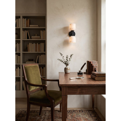 Garrison Alabaster Hammered Wall Sconce