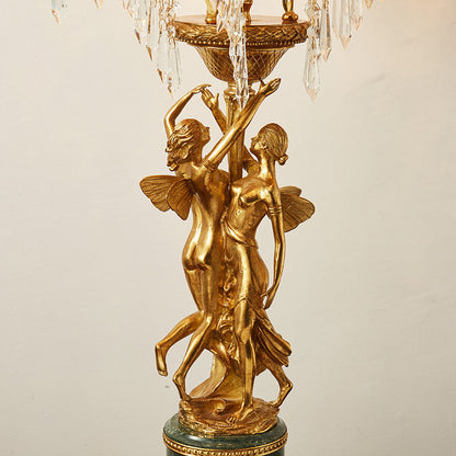 Gratia Crystal Palm Table Lamp