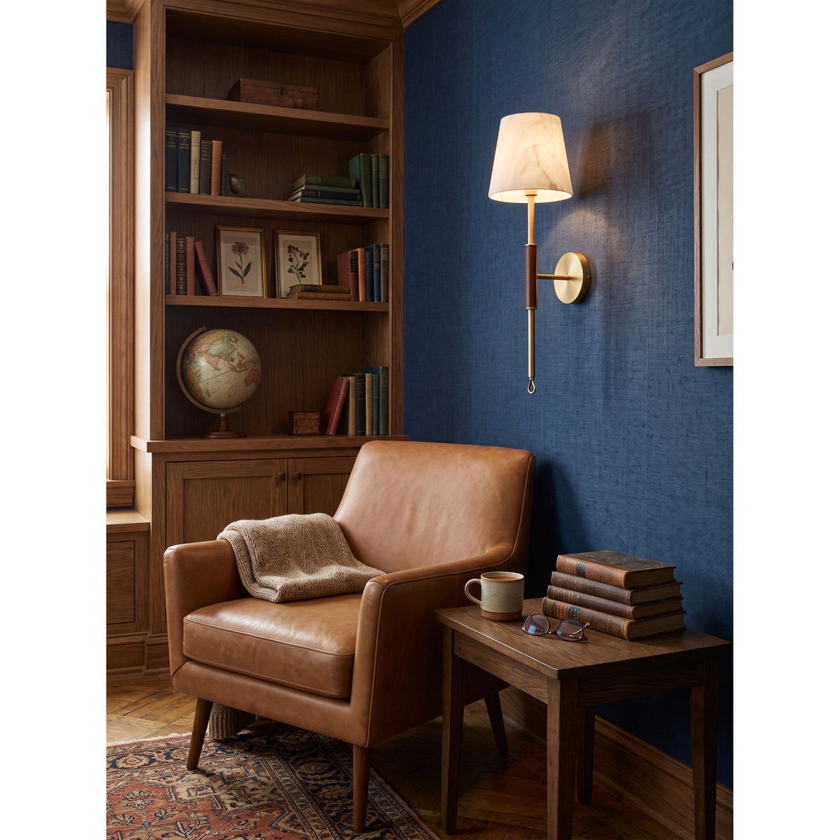 Griffin Tail Alabaster Wall Sconce