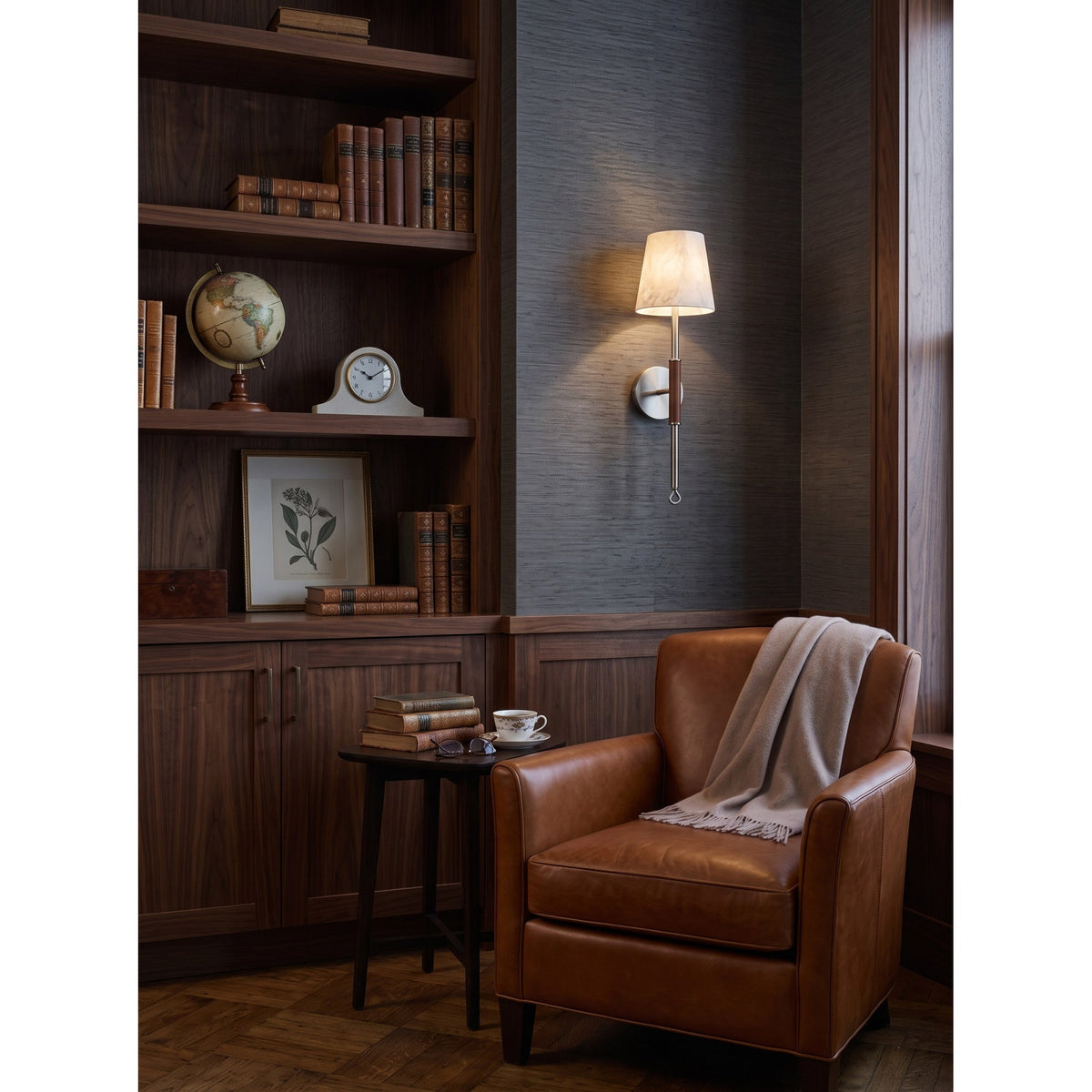 Griffin Tail Alabaster Wall Sconce