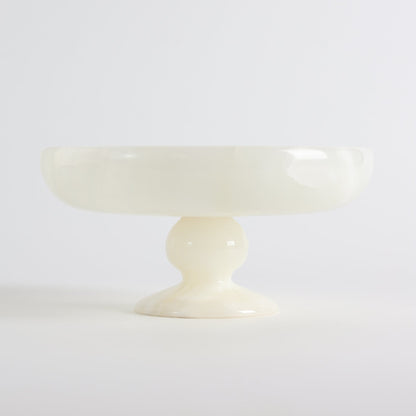 Harlow White Onyx Pedestal Bowl