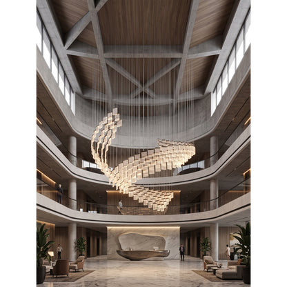 Helix Wave Chandelier