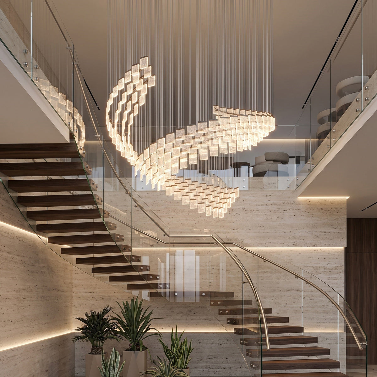Helix Wave Chandelier