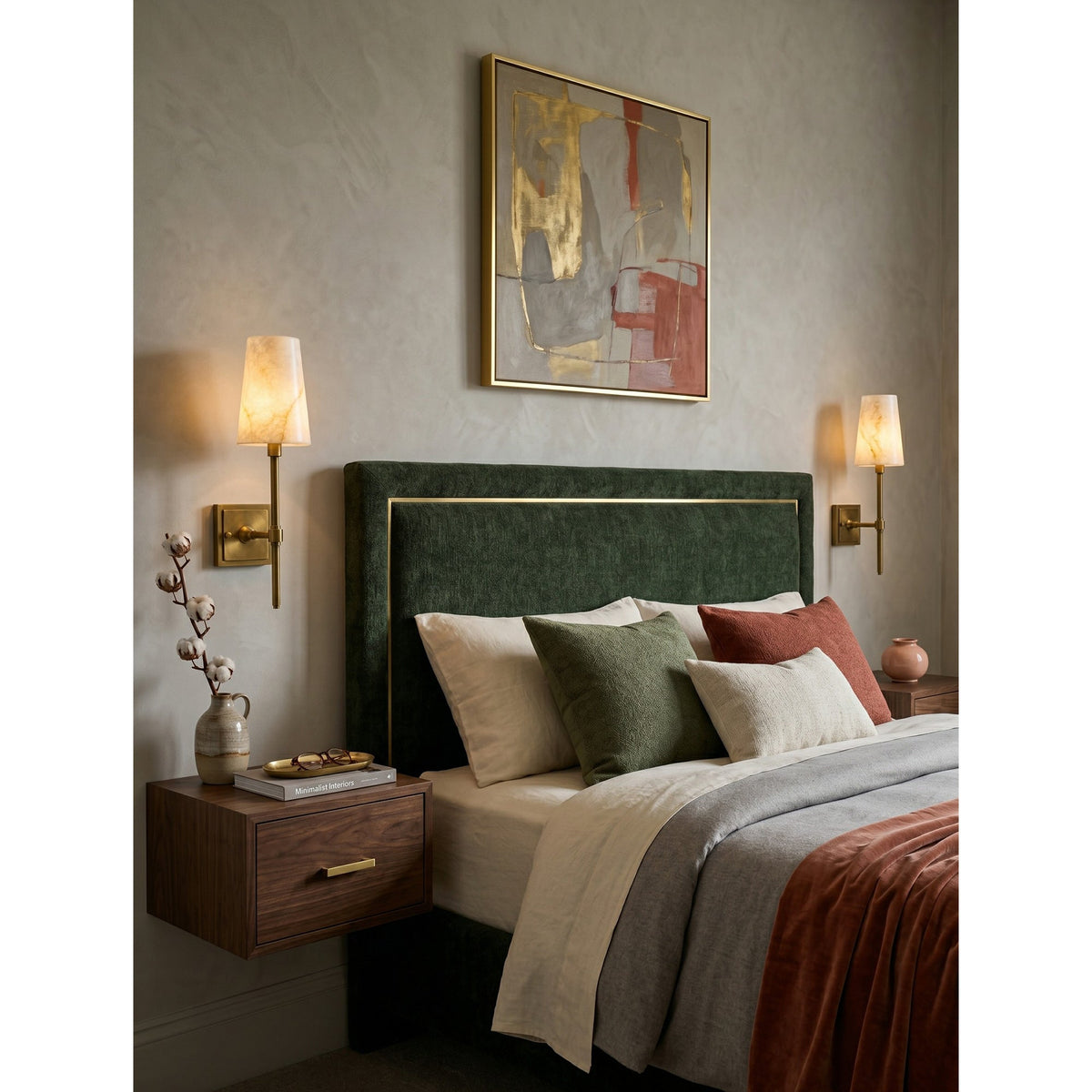 Hillsdale Alabaster Wall Sconce