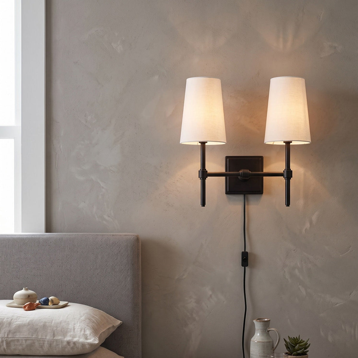 Hillsdale Plug-in Wall Sconce