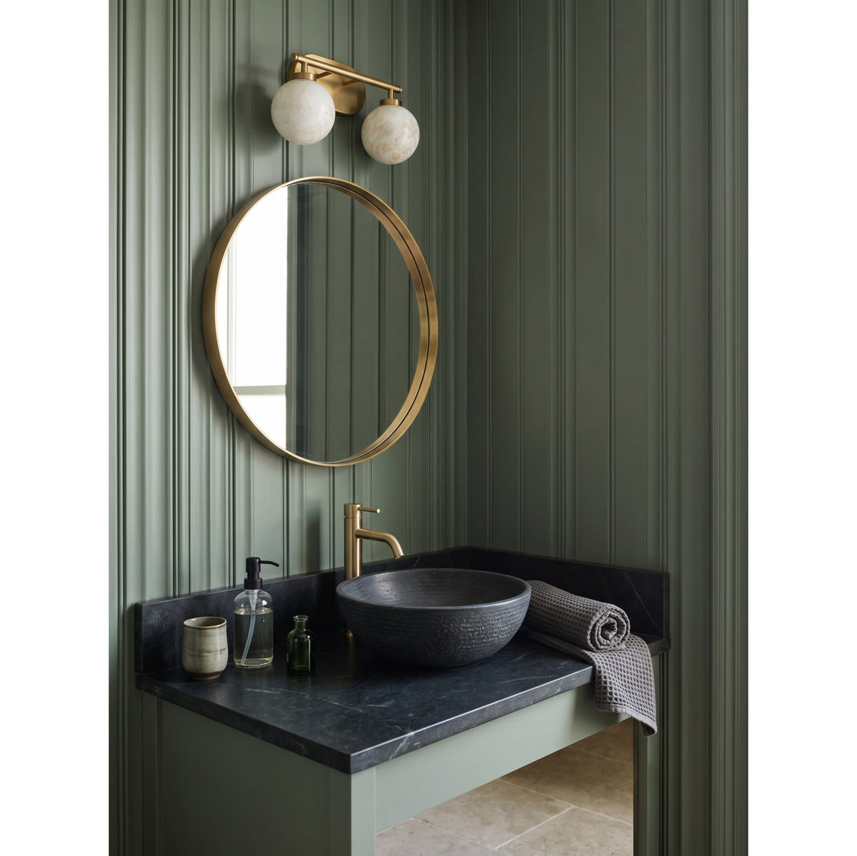 Hollis Alabaster Wall Sconce