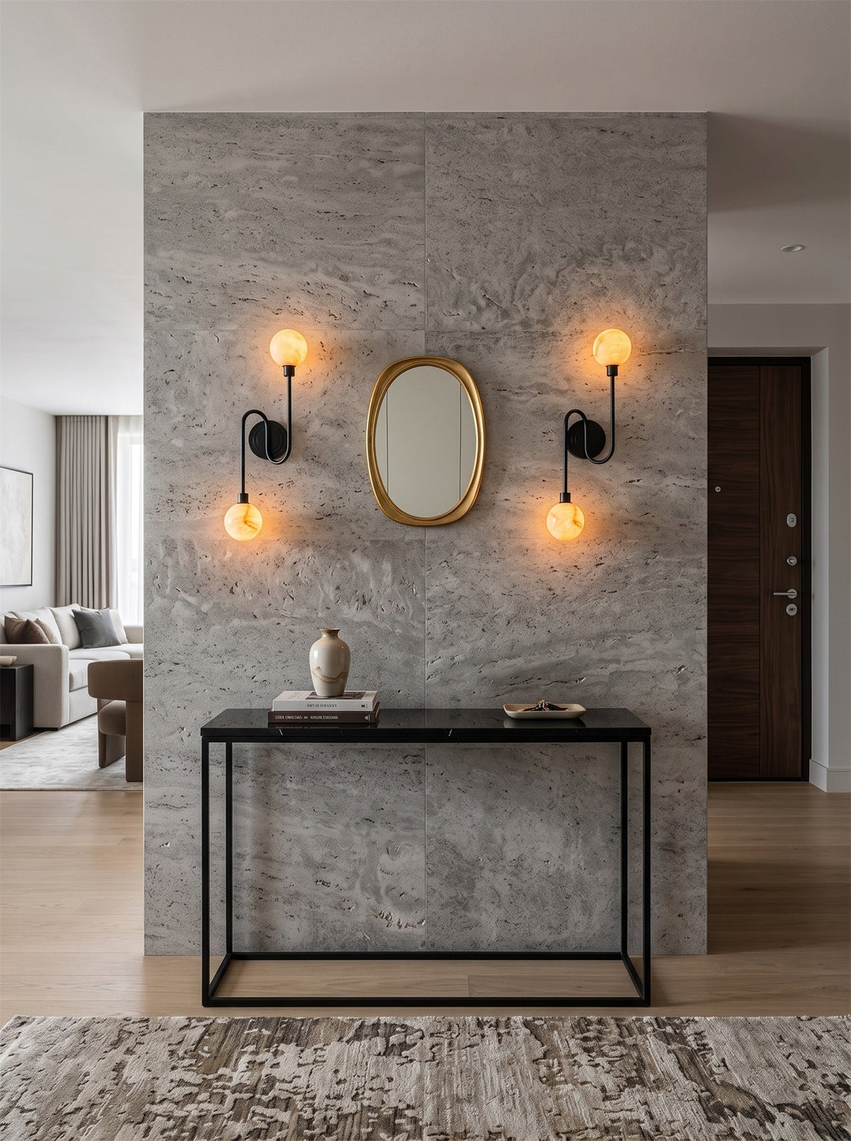 Holten Alabaster Wall Sconce