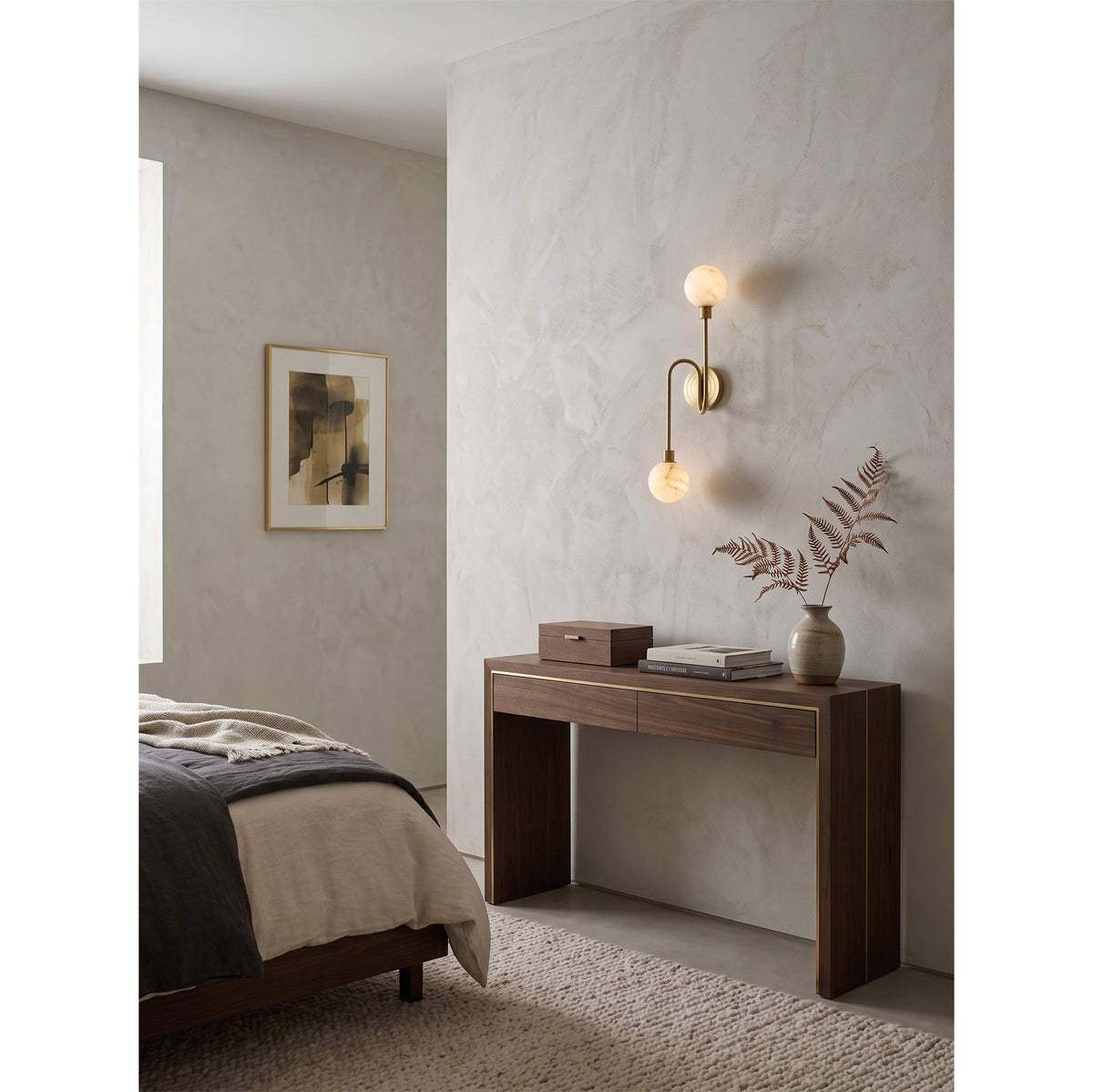 Holten Alabaster Wall Sconce