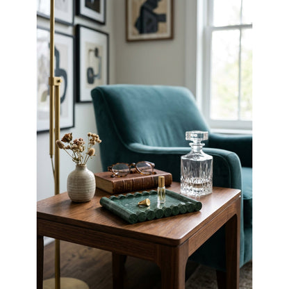 Hudson Wave Marble Tray