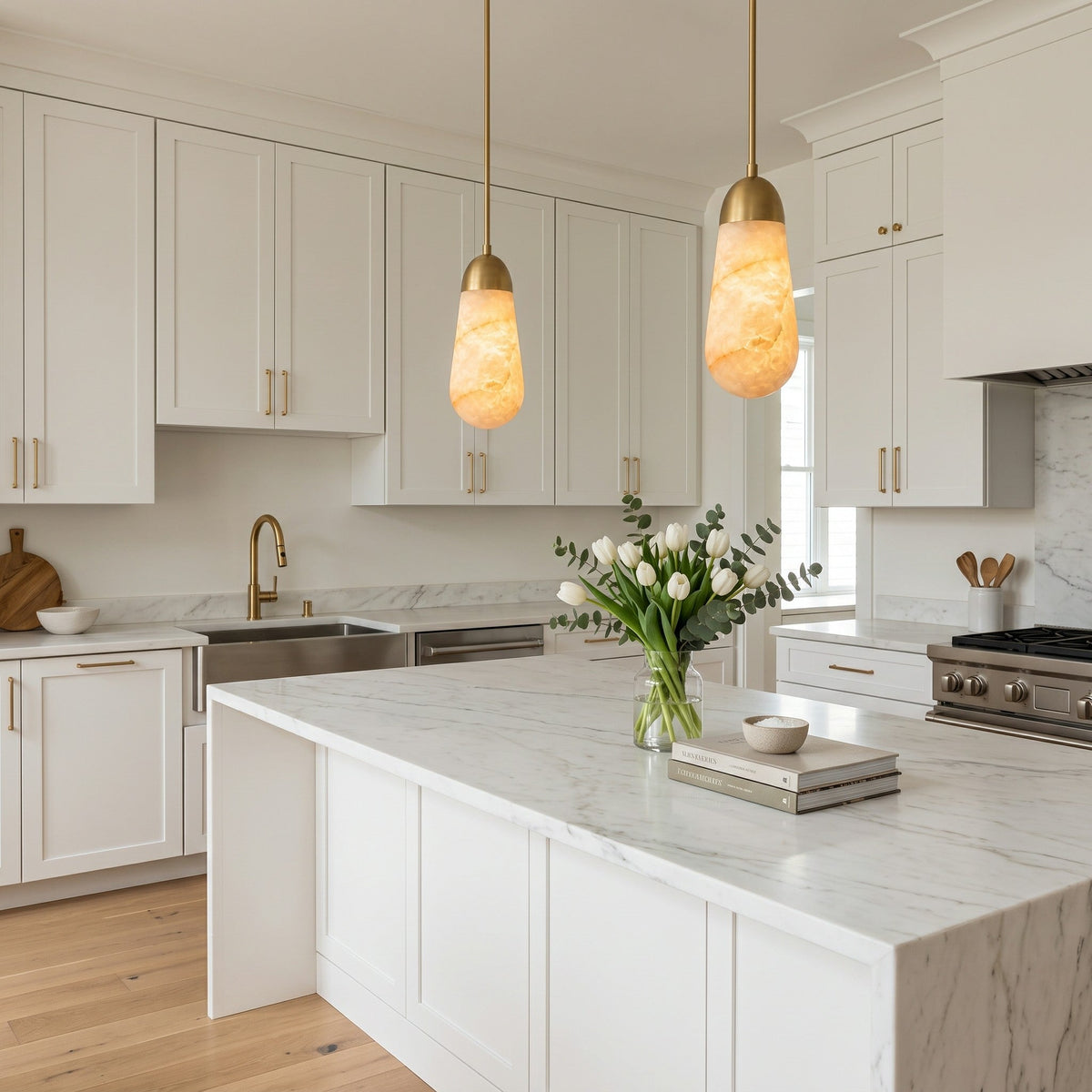 Lariat Alabaster Pendant Lamp