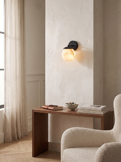 Lark Julep Alabaster Wall Sconce